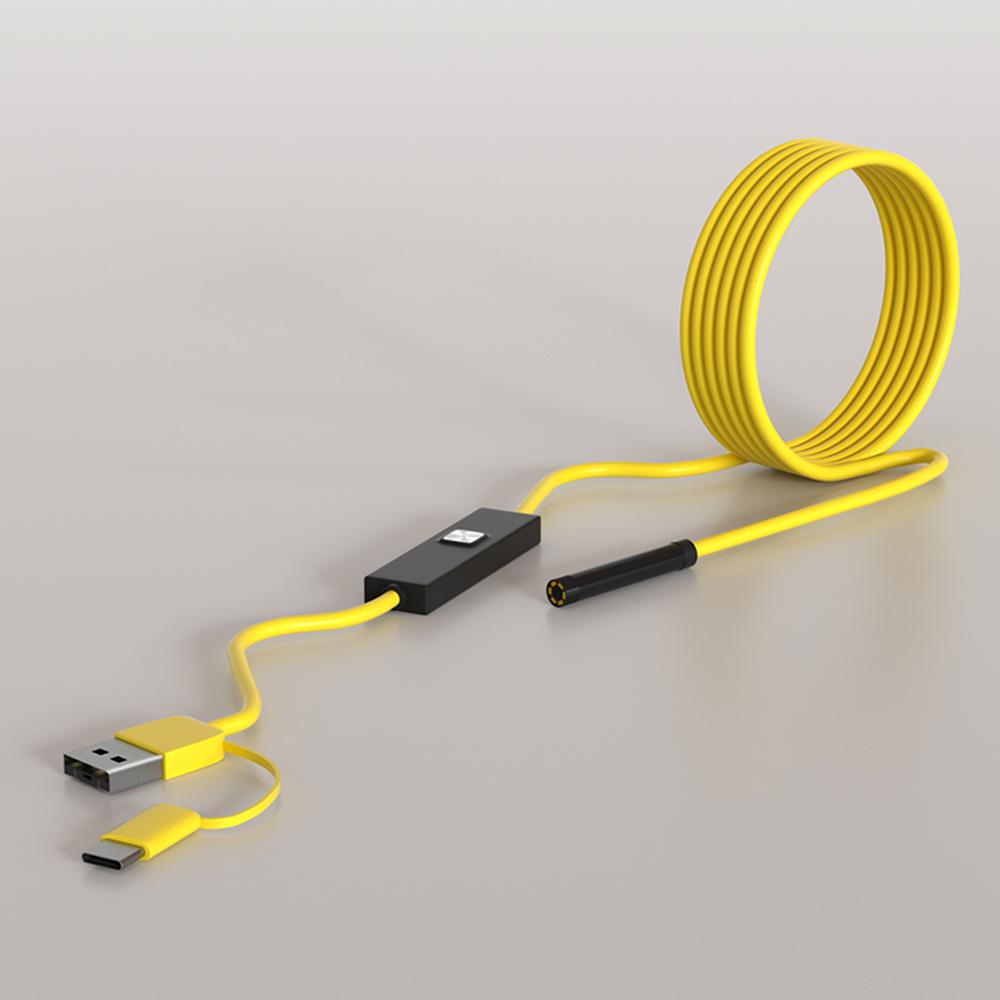 1MP endoscope 3 in 1endoscope 720P endoscope 6pcs 5.5MM adjustable LED lights 2 meters