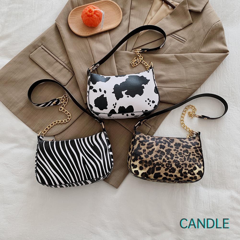 Túi Đeo Dưới Cánh Tay Chất Liệu Da Pu Họa Tiết Động Vật