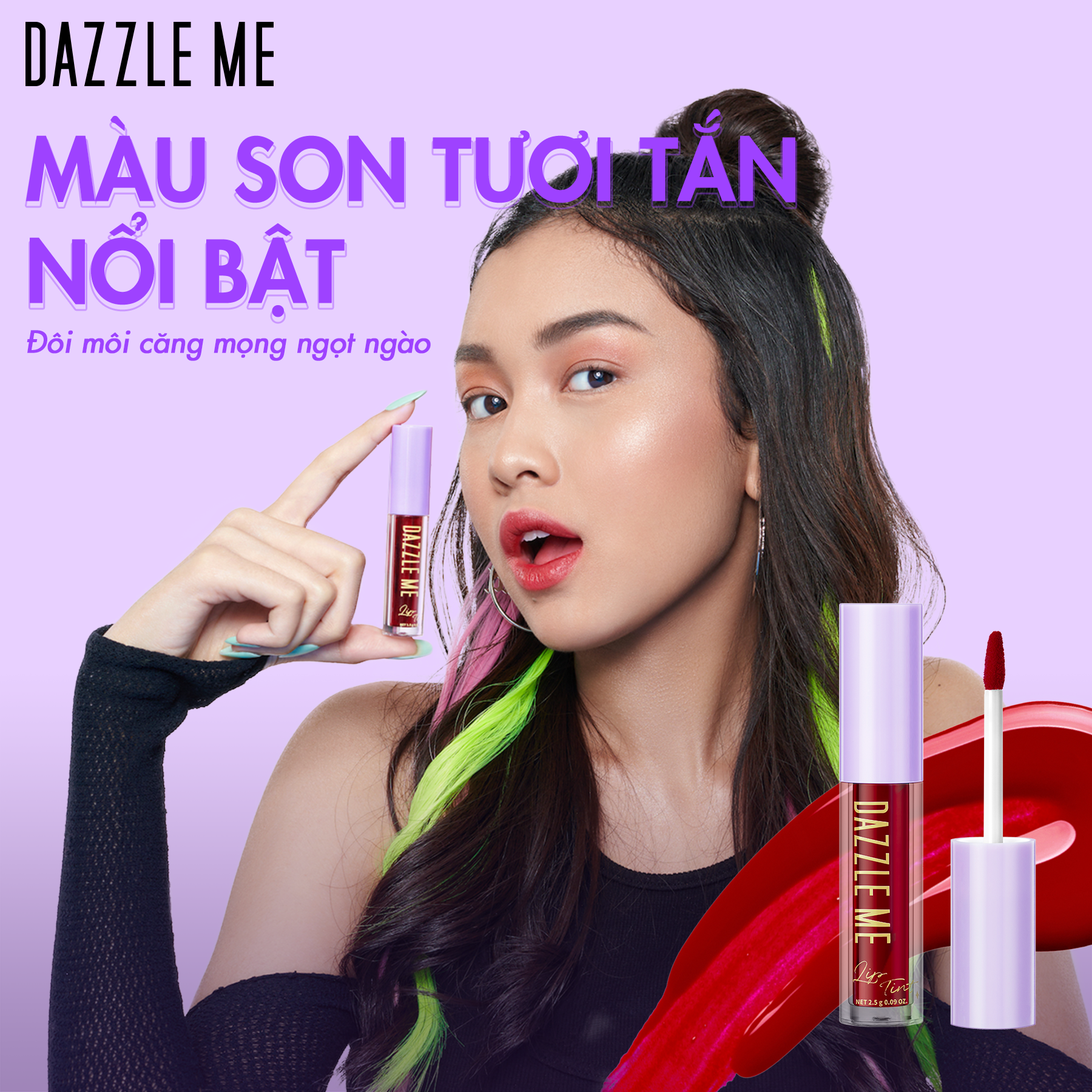 Son nước lâu trôi DAZZLE ME Ink-Licious Lip Tint