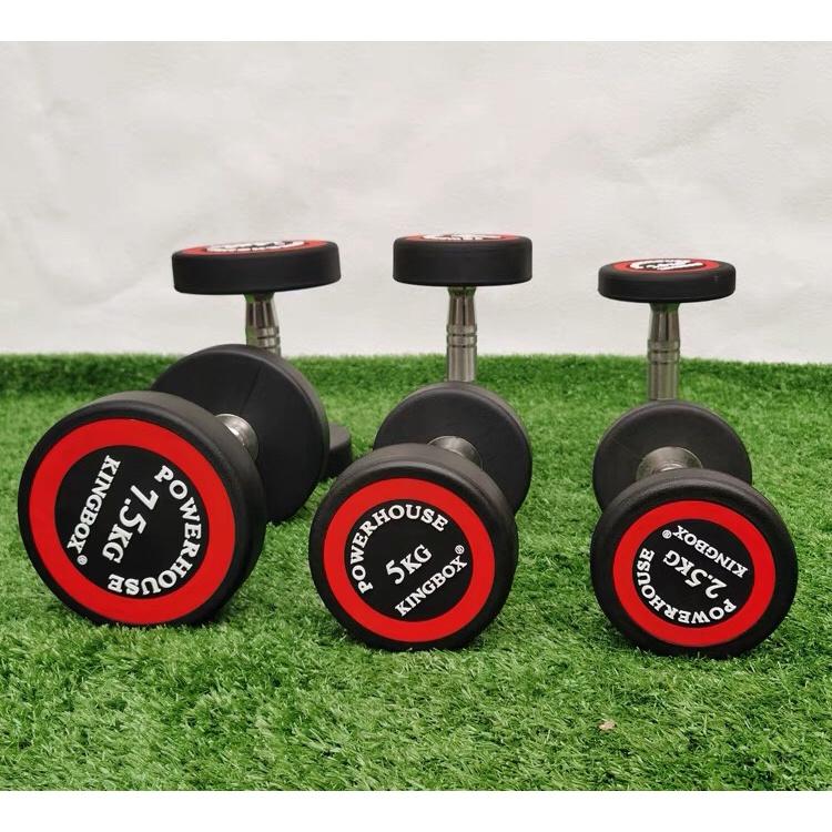 Tạ tay KINGBOX 2,5kg,5kg,7,5kg lõi gang đặc bọc cao su Nhập Khẩu