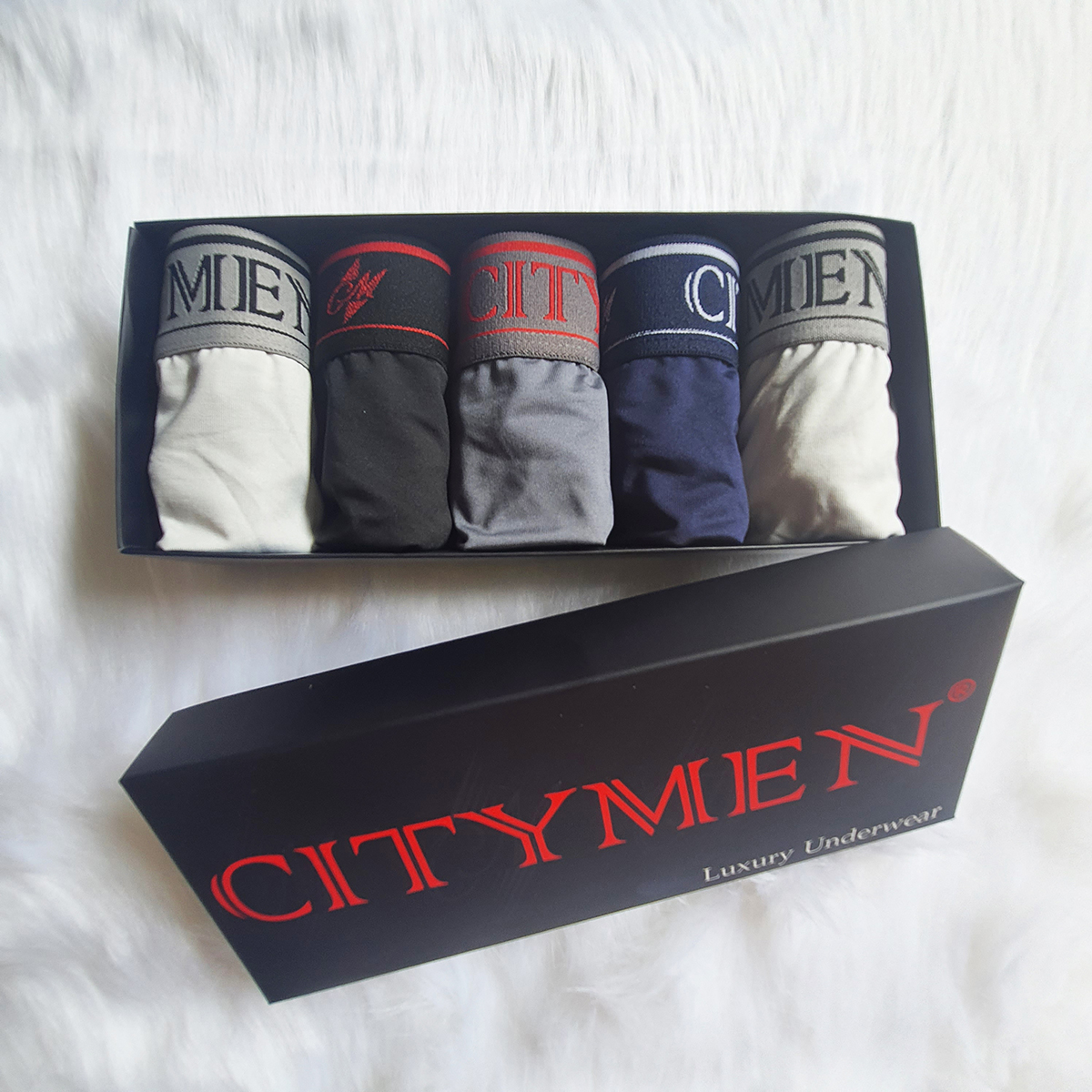 Hộp 5 Quần Lót Nam lưng CITYMEN vải lạnh co giãn 4 chiều cao cấp, sịp nam - LMTK-CTMAL