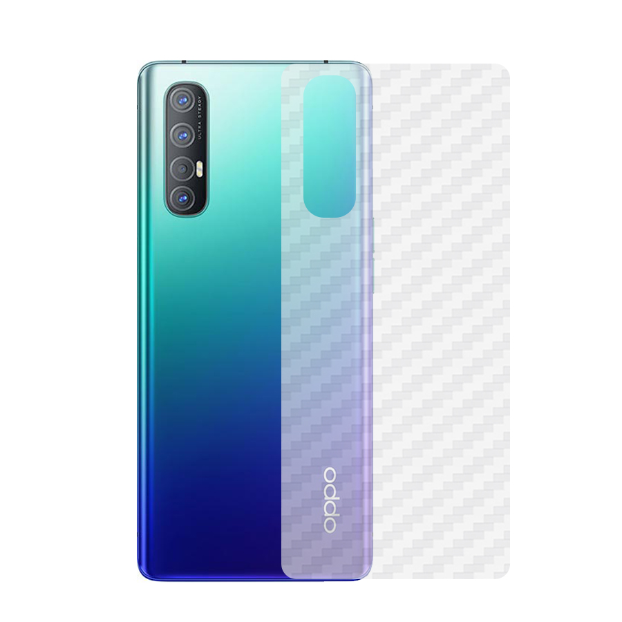 Miếng Dán Mặt Lưng Cacbon Dành Cho Oppo Reno3 Pro- Handtown - Hàng Chính Hãng