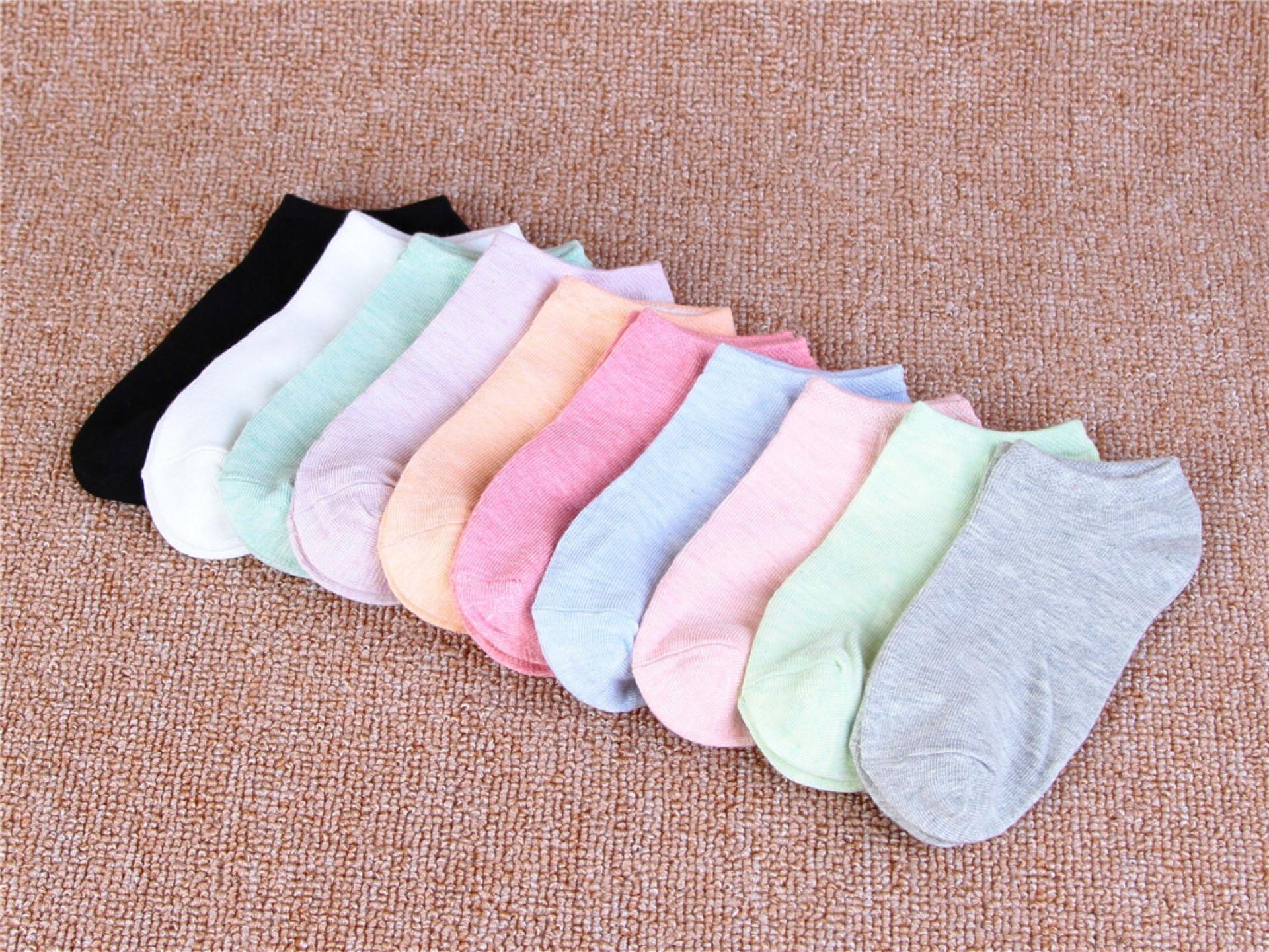 Combo 10 Tất Nữ Cotton Xuất Nhật Nhiều Màu CT5