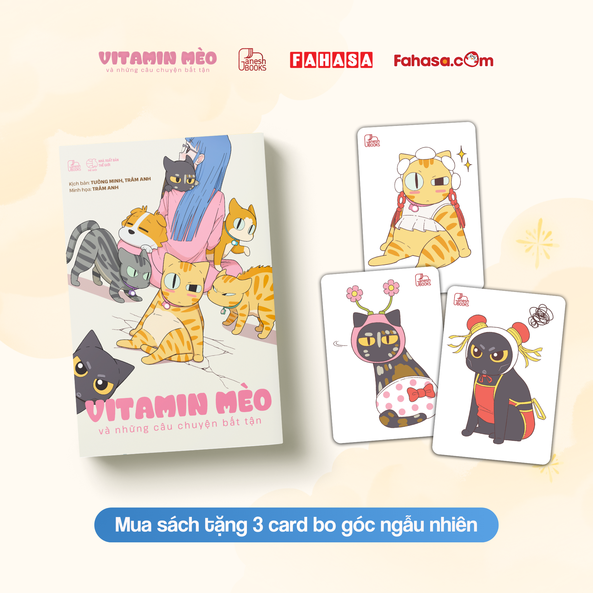 Sách - Vitamin Mèo Và Những Câu Chuyện Bất Tận - Tặng Kèm Random 3 Trong 7 Mẫu - Độc Quyền Fahasa