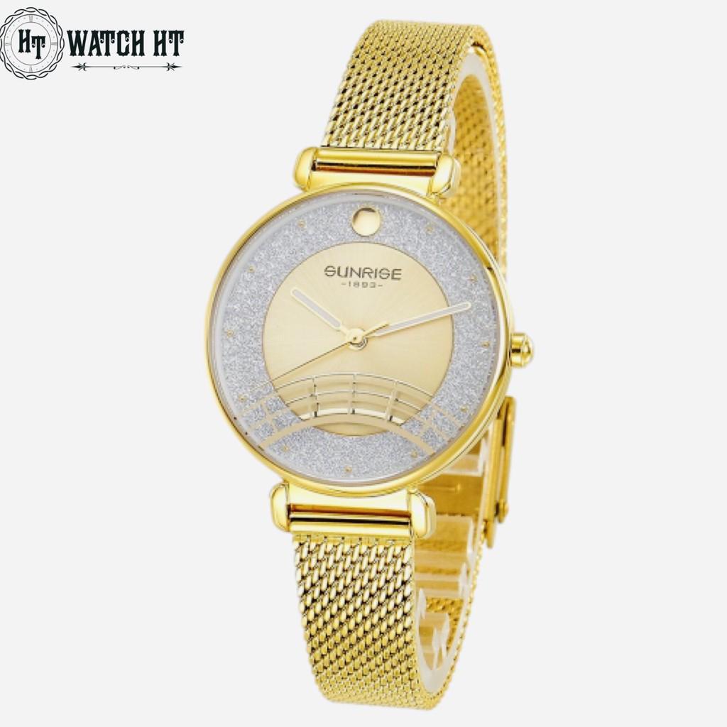 Đồng hồ nữ SUNRISE 9805SA Full hộp chính hãng, Kính Sapphire chống xước, chống nước