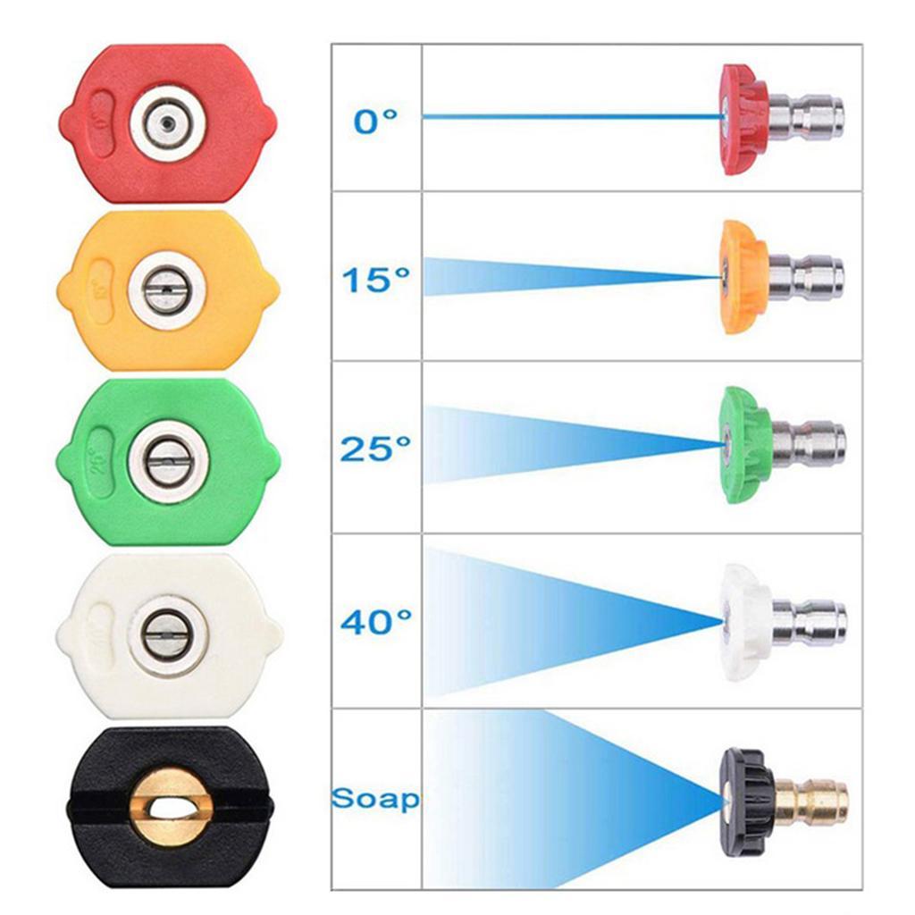 6pc/set Steel 1/4 Quick Connect Rod Wand for Pressure Washer Machine Parts