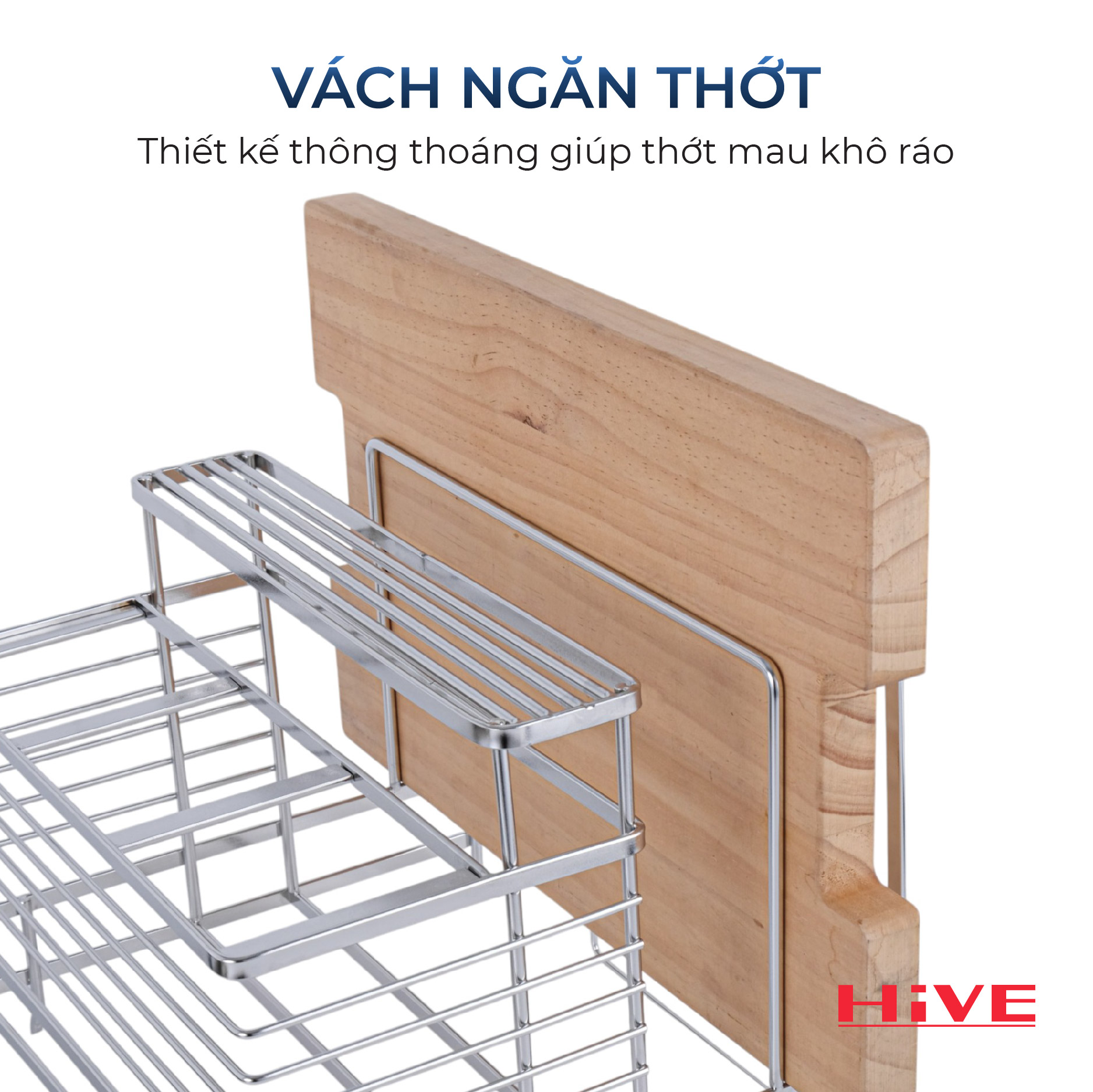 Kệ Đựng Đũa Muỗng Dao Thớt Đa Năng HiVE 2 (NEW COLLECTION)
