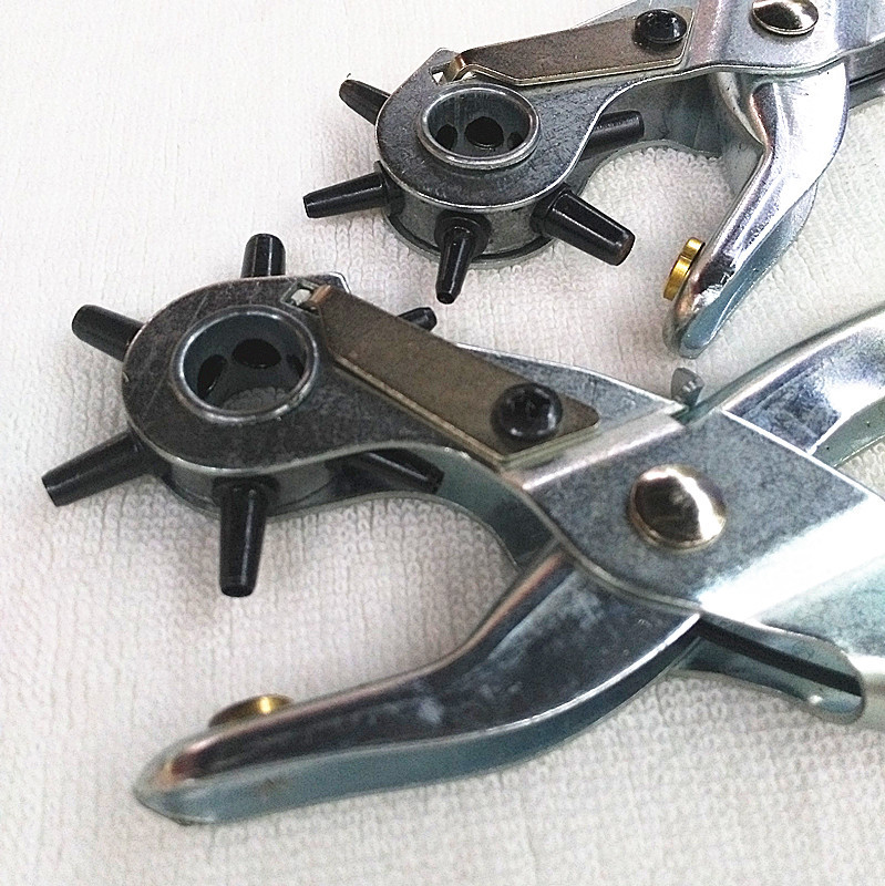 Kìm Bấm Lỗ Dây Nịt Cầm Tay - Tặng 1 móc chìa khóa cao cấp