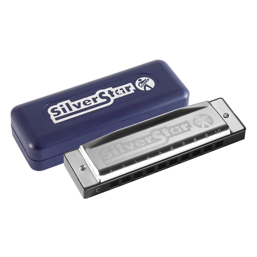Kèn harmonica diatonic Silver Star 10 lỗ Hohner M50401-Chính hãng