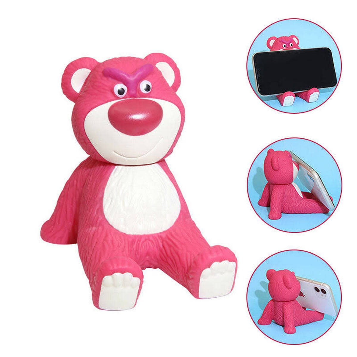 Giá đỡ Kệ đỡ điện Thoại, Máy Tính Bảng Gấu Dâu Lotso Để Bàn Cute đáng Yêu