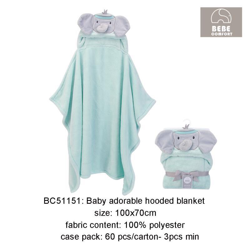 Chăn ủ lông hình thú siêu mềm cho bé Bebe Comfort