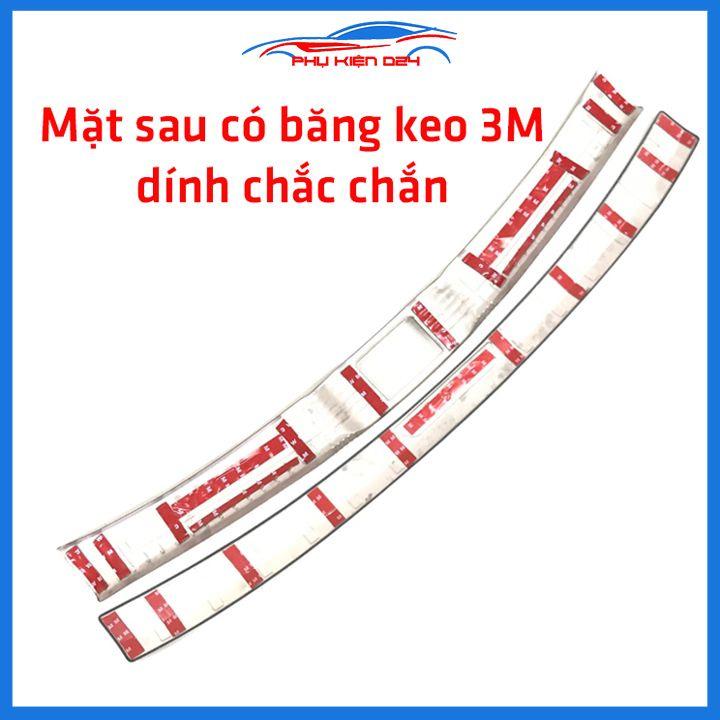 Ốp chống trầy cốp CRV, CR-V 2017-2018-2019-2020-2021-2022 inox sáng bóng bảo vệ xe chống va đập