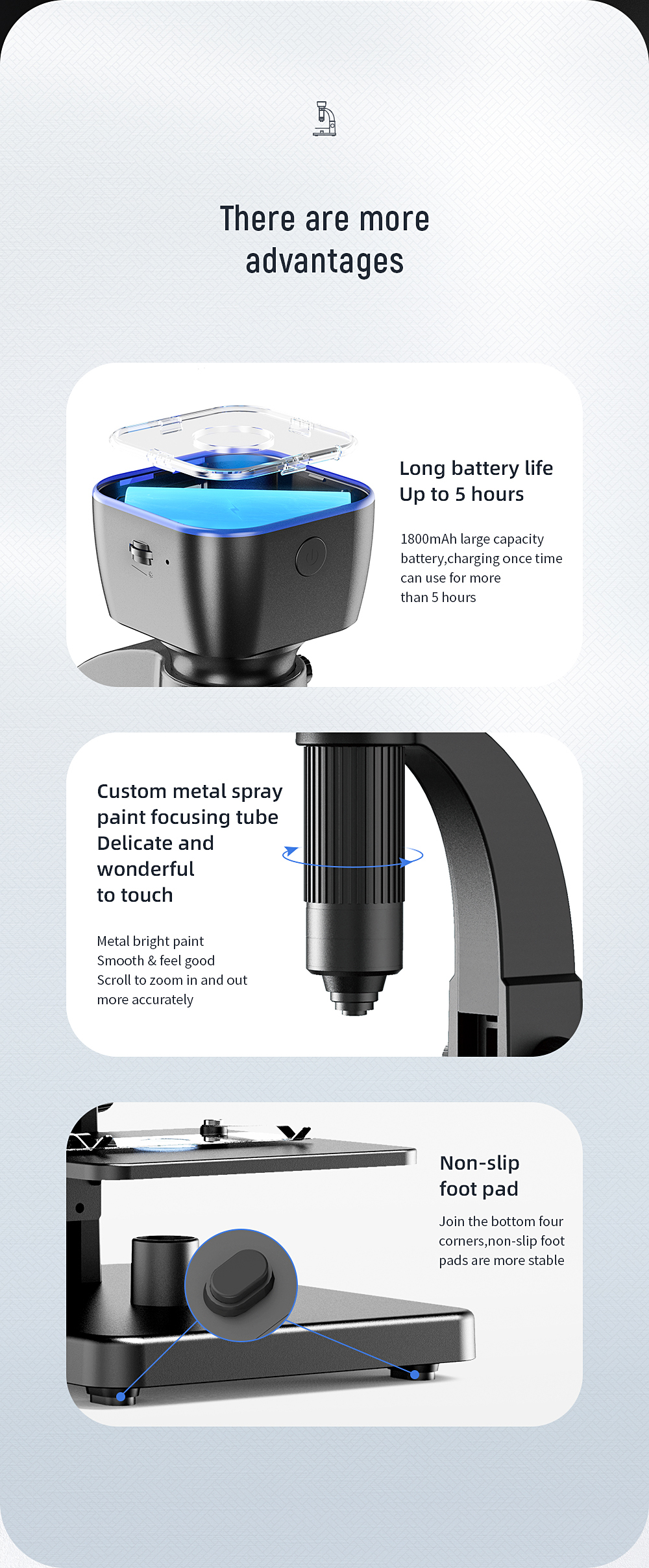 Kính hiển vi không dây kỹ thuật số ống kính kép Terino-WF2000X (Wifi, Phóng đại 500x-2000x)- Hàng chính hãng