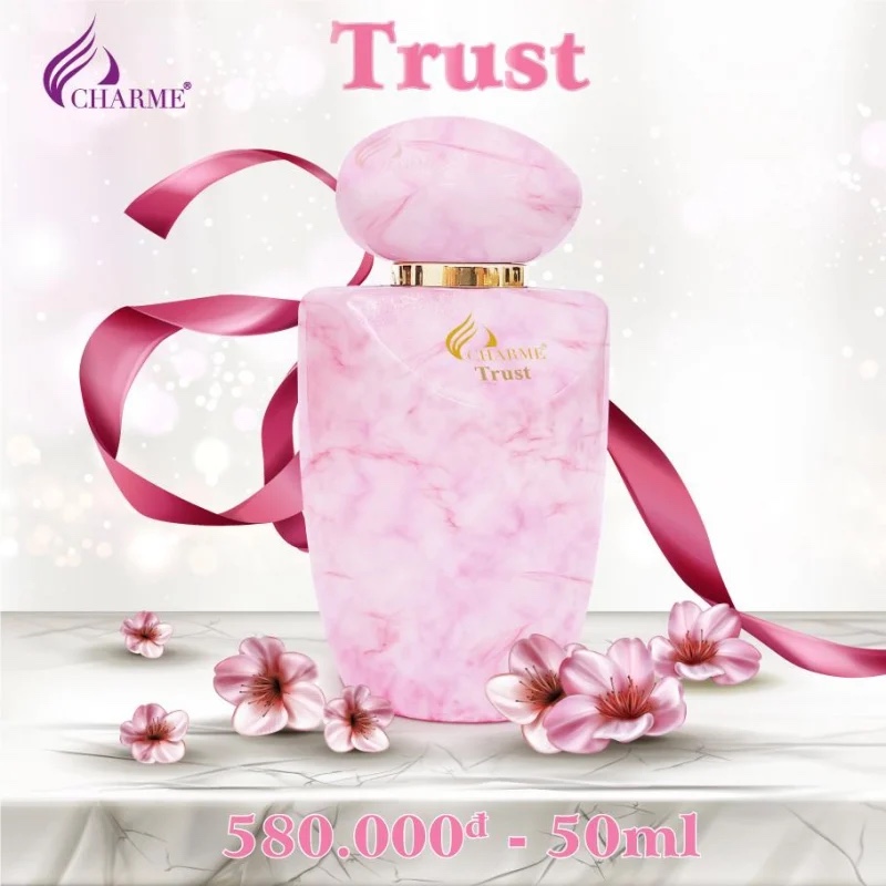 Nước hoa nữ cao cấp, Charme Trust, mùi hương hoa cỏ trái cây, tươi mát, trang nhã, lưu hương lâu, 50ml