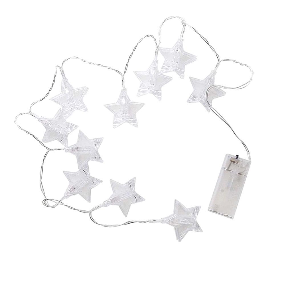 BZ756 10 LED Battery Star Photo Clips for Decorative Lamp Strings