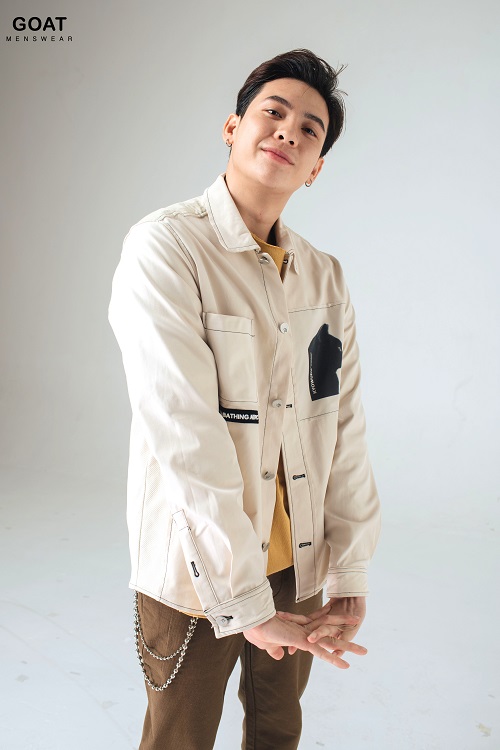 Áo Sơ Mi Khoác Nam Kaki Phối Túi Thời Trang Thanh Lịch GOAT MENSWEAR