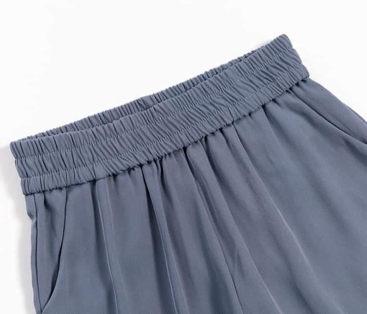 Quần Bagy Cạp Chun Nữ Chất Vải Mềm Mịn Mát Màu Kem Sz M (56-62kg) (Mẫu 1)
