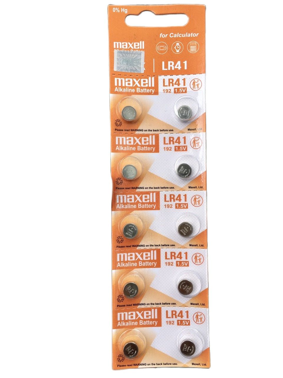 Hình ảnh Pin LR41 / AG3 / L736F Maxell Nhật Bản 1,5V Vỉ 10 Viên