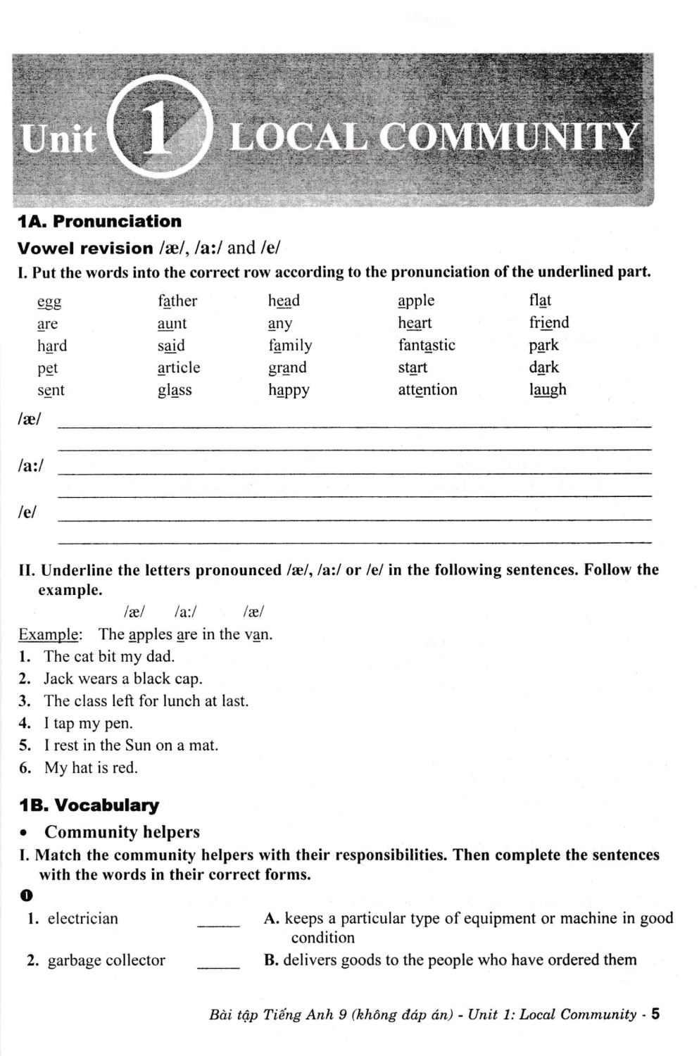 Bài Tập Tiếng Anh 9 - Không Đáp Án (Dùng Kèm SGK Kết Nối Tri Thức Với Cuộc Sống) (HA)