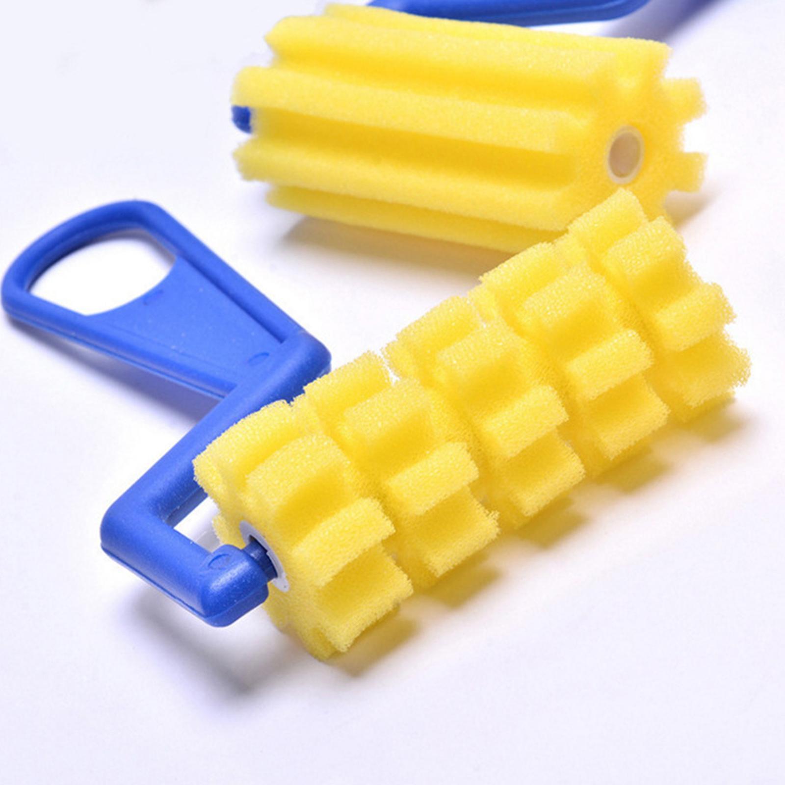 4x Sponge Painting Roller Brushes DIY Graffiti Tools Foam Paint Brushes