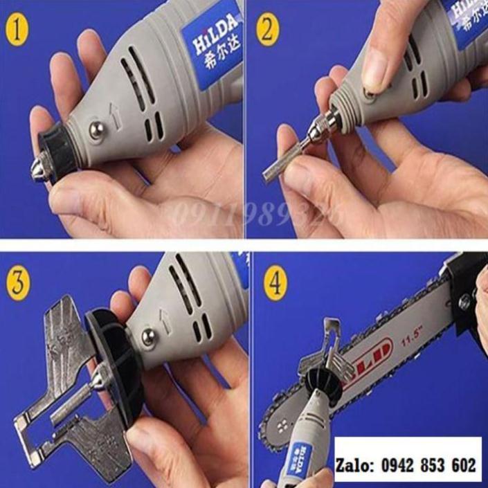 Dũa cưa xích _ Bộ phụ kiện mài dũa lưỡi cưa dũa cưa
