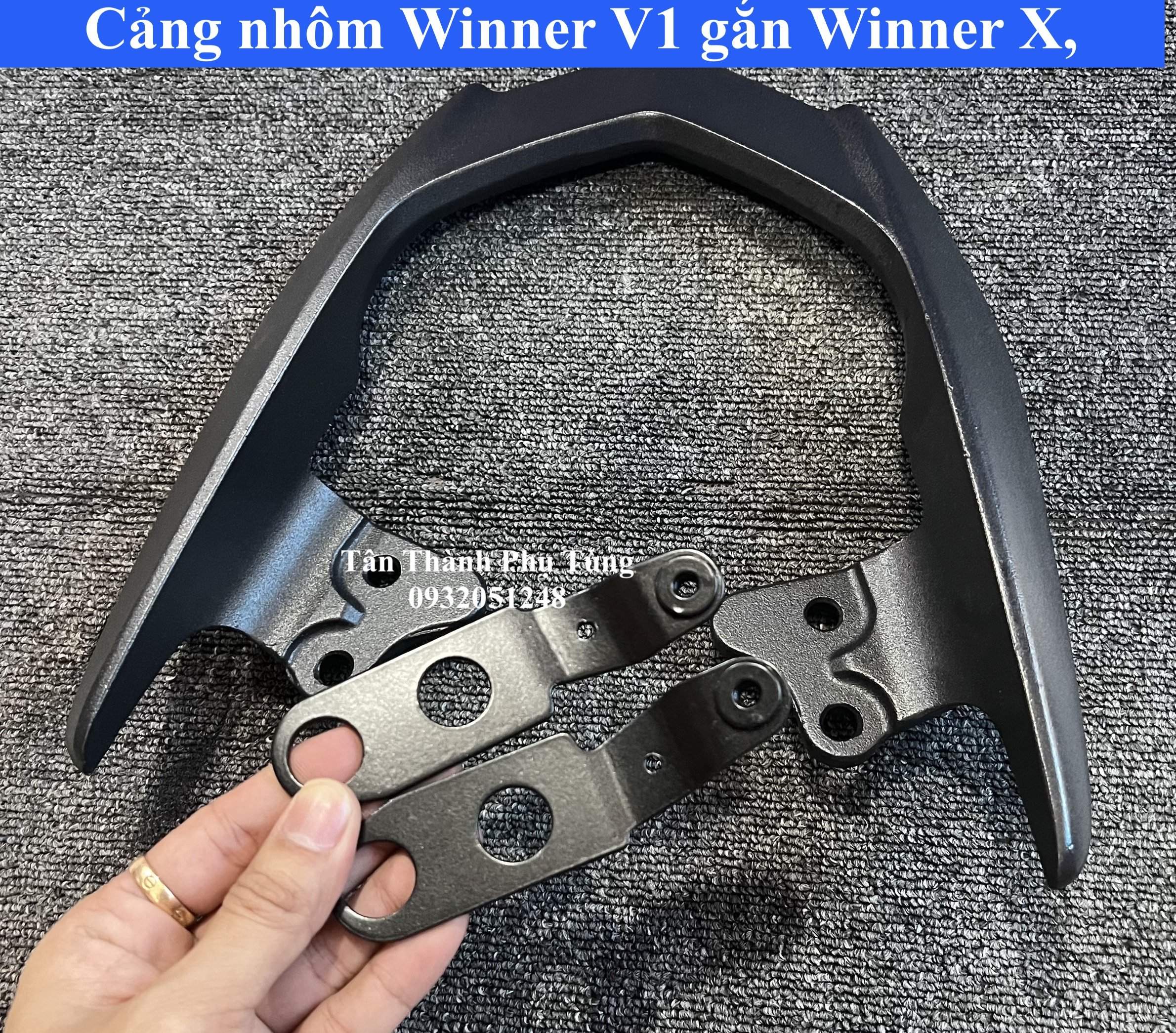 Cảng nhôm Winner V1 gắn dành cho Winner X, V3 kèm pát