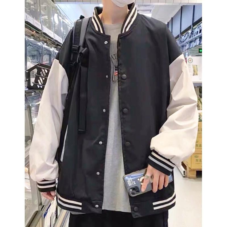 Áo Khoác BOMBER DÙ 2 LỚP BASIC TRƠN Form Rộng Ulzzang Nam Nữ Unisex