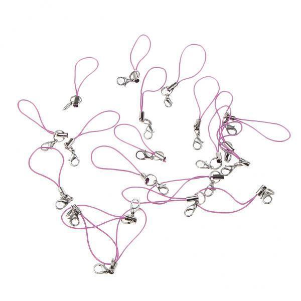 3-5pack 20pcs DIY Mobile Cellphone Keychain Lanyard Charms DIY Rope Light