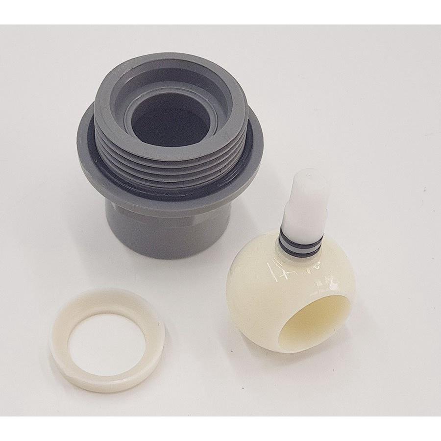 Bộ 5 van PVC 2 mảnh ghép siêu nhẹ có chân dùng cho ống nước 34mm Eurolife EL-VCC34 (Xám đỏ)