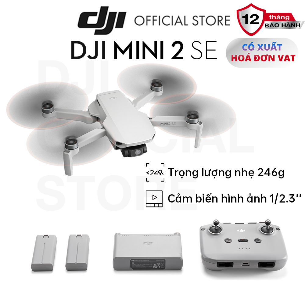 Flycam DJI Mini 2 SE nhỏ gọn nhẹ, quay video sắc nét 2.7K 30fps (DJI Mini 2 SE) - Hàng chính hãng