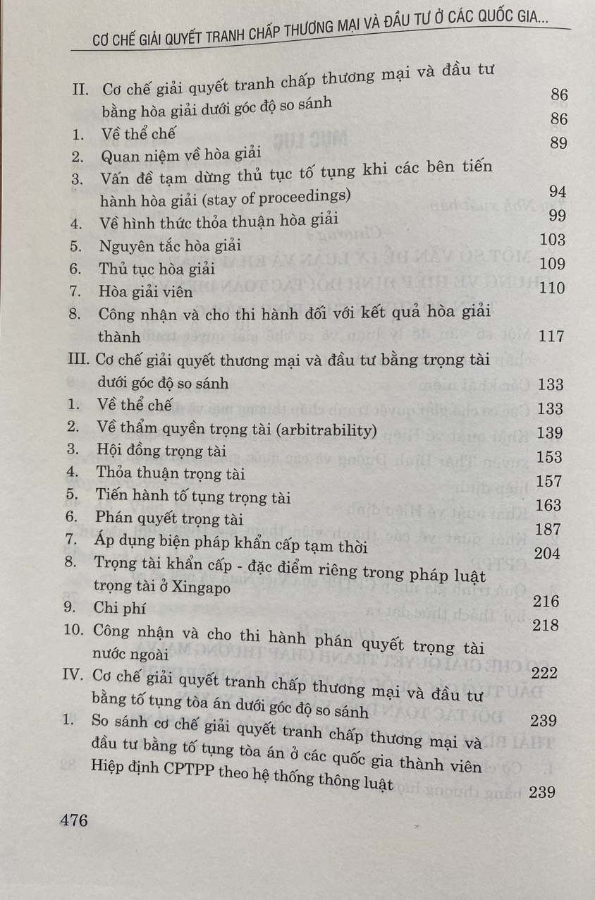 Cơ Chế Giải Quyết Tranh Chấp Thương Mại Và Đầu Tư Ở Các Nước Thành Viên Hiệp Định Đối Tác Toàn Diện Và Tiến Bộ Xuyên Thái Bình Dương (Sách chuyên khảo)