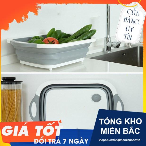 Bộ Thớt Kèm Chậu Gấp Gọn Đa Năng, TTHỚT GẤP GỌN ĐA NĂNG 3IN1