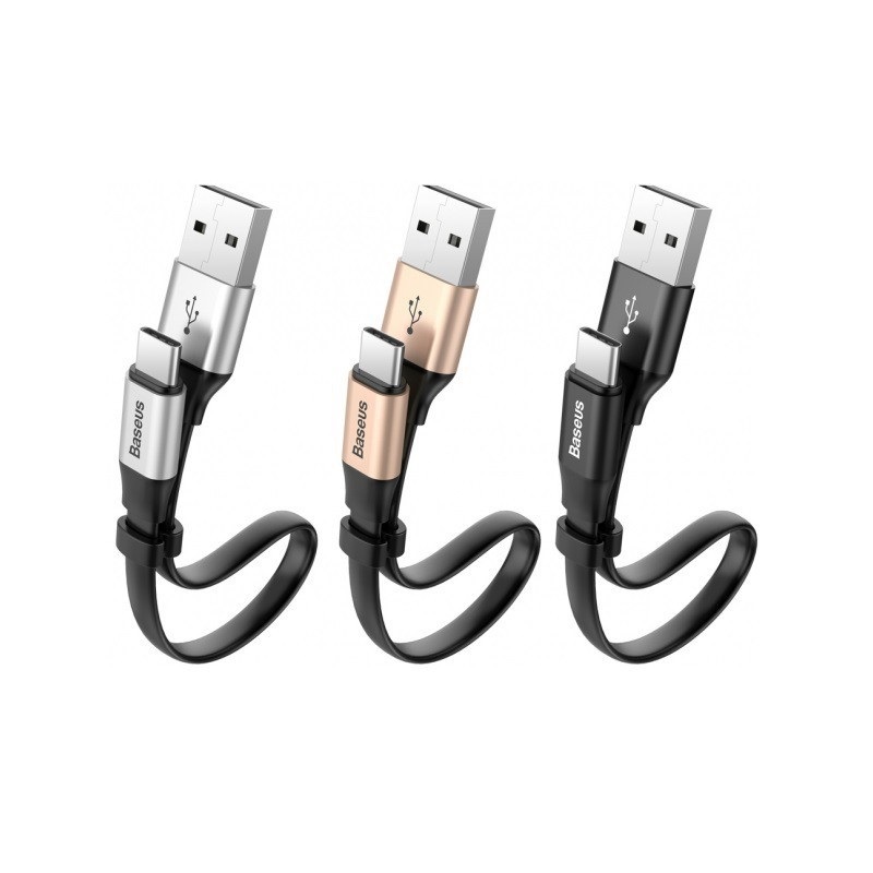 Cáp sạc và truyền dữ liệu USB chân Type-C chính hãng Baseus dài 23cm