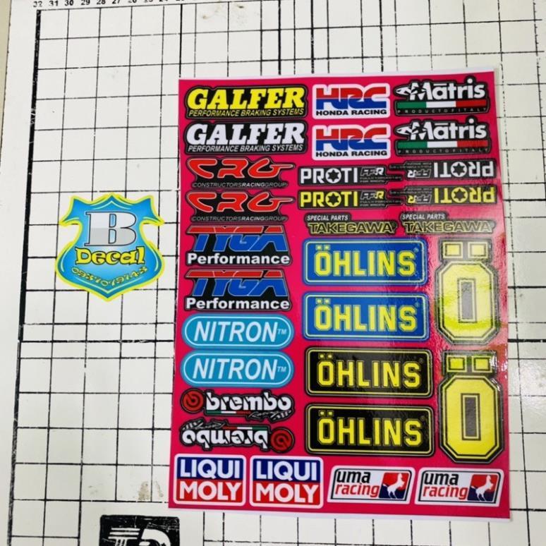 Tem logo sticker hồng đẹp