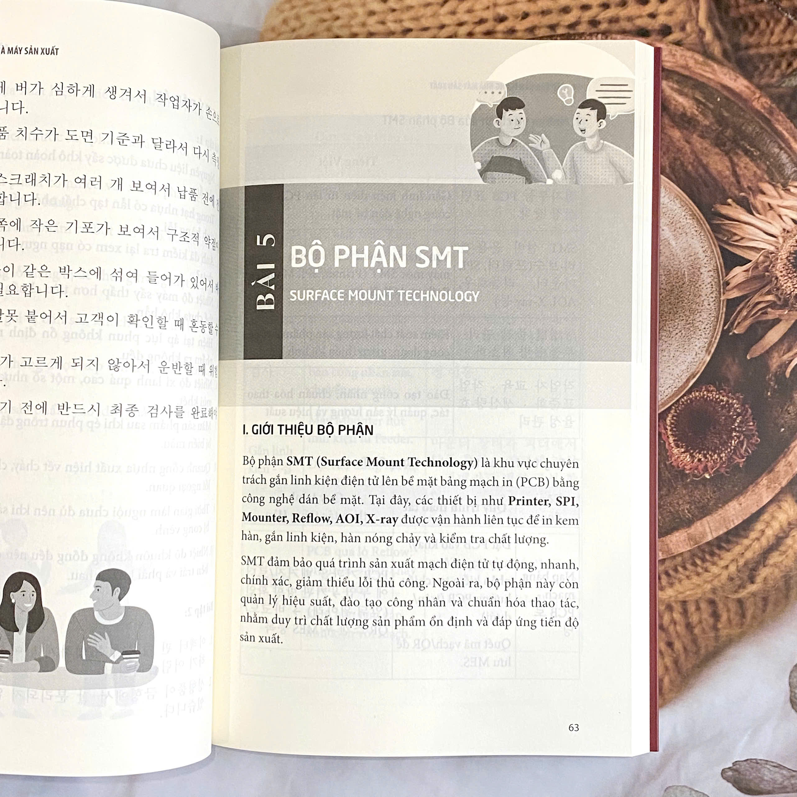 Sách - Tiếng Hàn trong nhà máy sản xuất