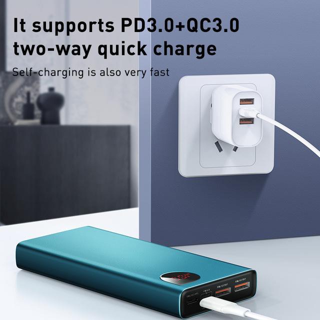 Pin Sạc Dự Phòng Baseus Adaman 10000mah - 20000mAh Cổng Micro USB Type C Tốc Độ Cao Hiển Thị Màn Hình Led - Hàng Chính Hãng