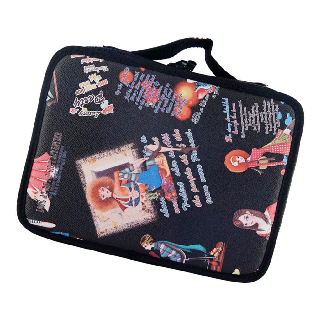 PU Barber Stylist Scissors Combs Tool Case Travel Makeup Cosmetic Storage Holder