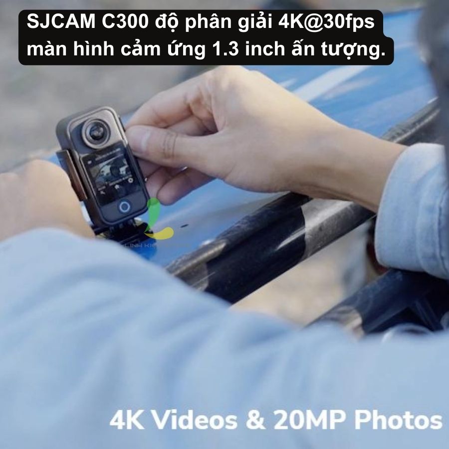 Camera hành trình SJCAM C300 - Máy quay hành động màn hình cảm ứng 1.3 inch và khả năng chống rung 6 trục ấn tượng - Hàng nhập khẩu