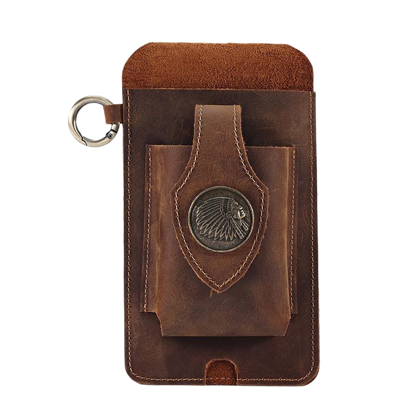 Leather Phone case Waist Bag Carrying Pouch for Cell Phone Men Women