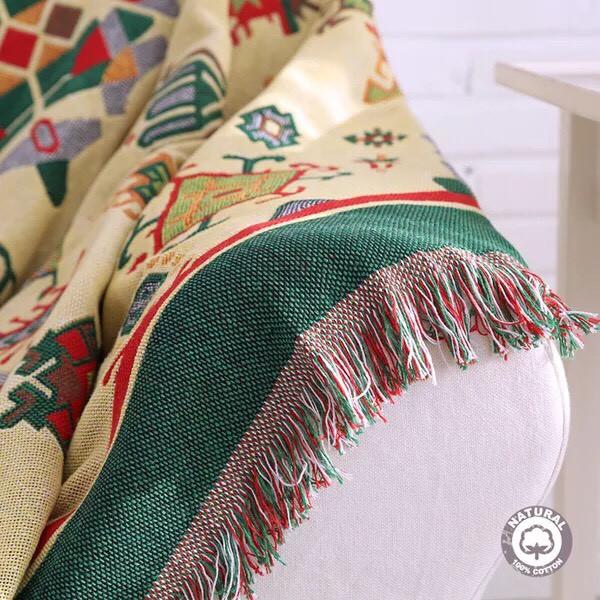 Thảm Thổ Cẩm Bohemian180cm x 230cm Cao Cấp