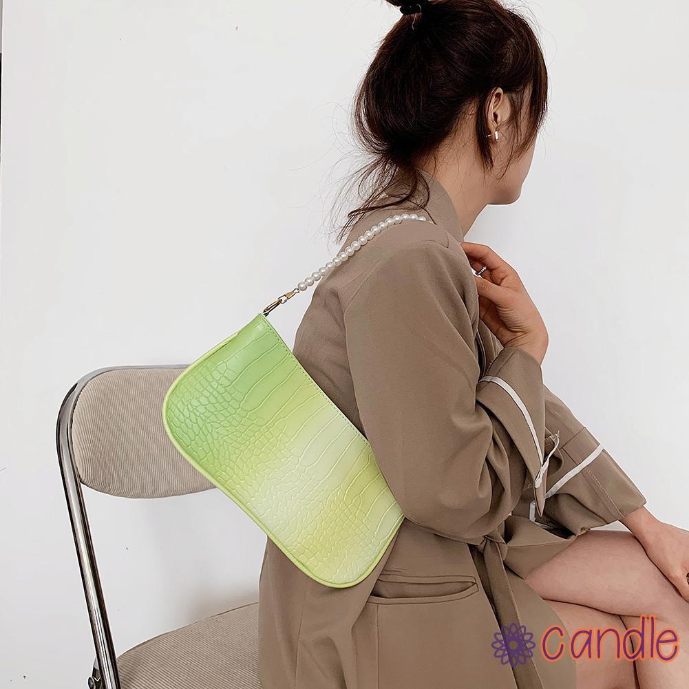 Túi Đeo Dưới Cánh Tay Giả Da Cá Sấu Màu Gradient