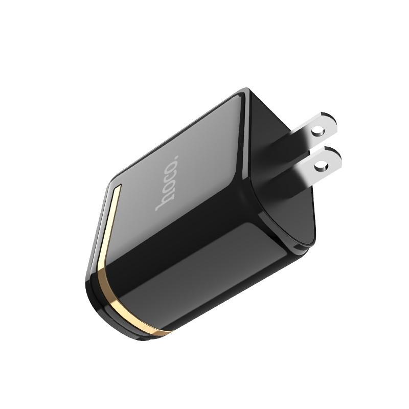Sạc Hoco C39, sạc nhanh 2 cổng USB đầu ra 2.4A, màn Hình Led - Hàng chính hãng
