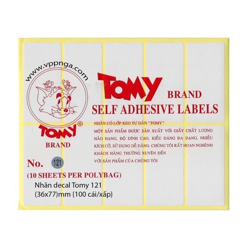 Giấy Decal Tomy A5 các cỡ từ 111 -124