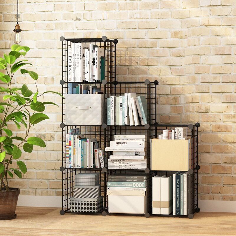 Tủ lưới thép lắp ghép đa năng 9 ô bậc thang