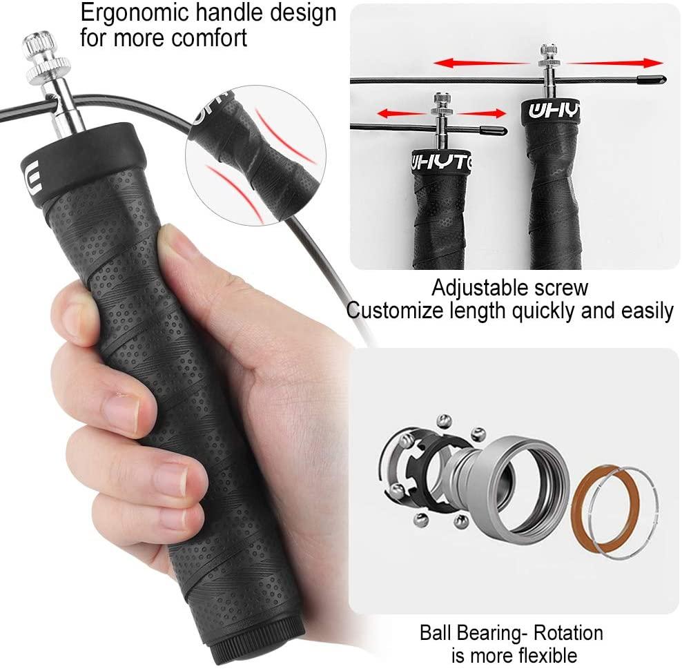 Tốc Độ Dây Nhảy Dây Nhảy Nhảy Dây Với Vòng Bi 2 Điều Chỉnh Có Trọng Số Dây Nhiều Màu Chống Trượt tay Cầm Mang Theo Túi