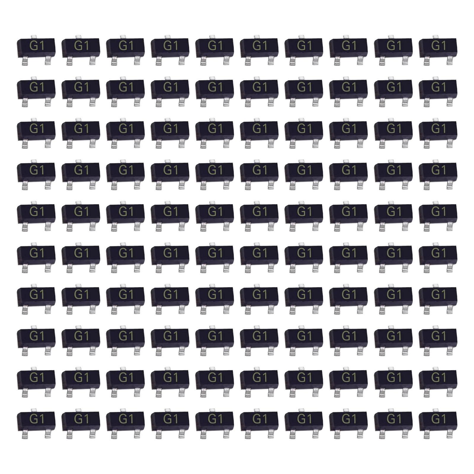 100 Pieces SMD Transistors MMBT5551LT1G for Audio Video Repair Circuit Board