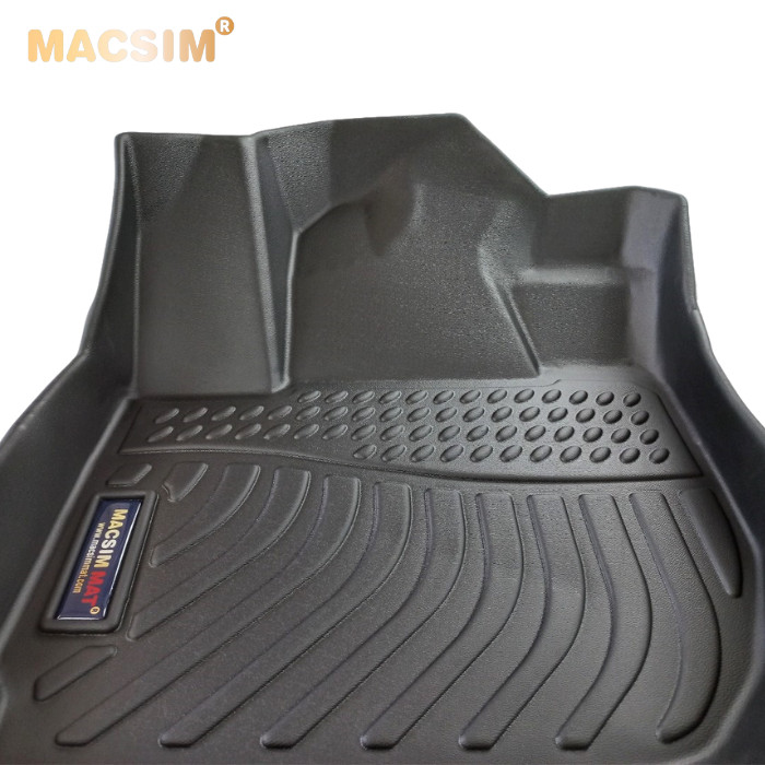 Hình ảnh Thảm lót sàn xe ô tô Honda City 2019-nay Nhãn hiệu Macsim chất liệu nhựa TPE cao cấp màu đen