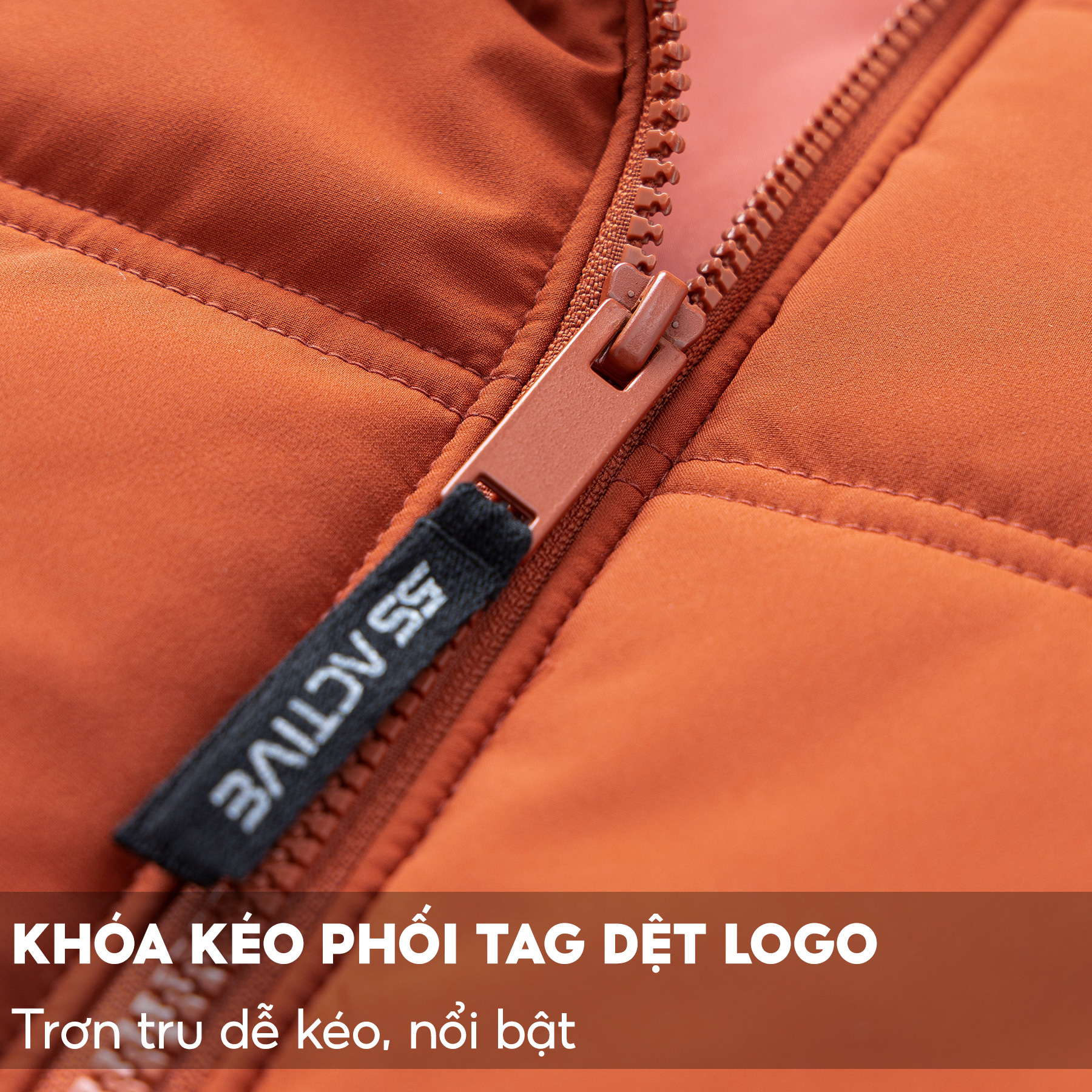 Áo Phao Chần Bông Nam 5S FASHION PREMIUM, Chất Liệu Cao Cấp, Bông Chần Dày Dặn, Siêu Ấm, Thiết Kế Trơn Basic
