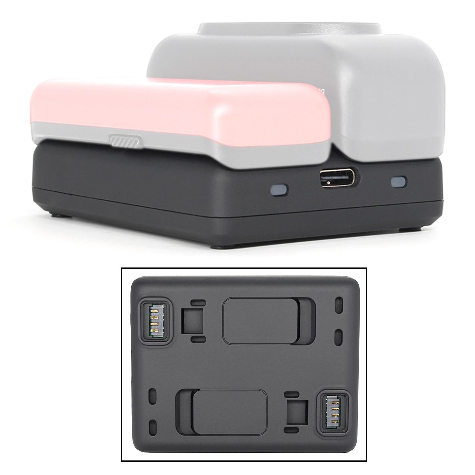 Dual Battery Charger Camera Battery Dock for   R Action Camera