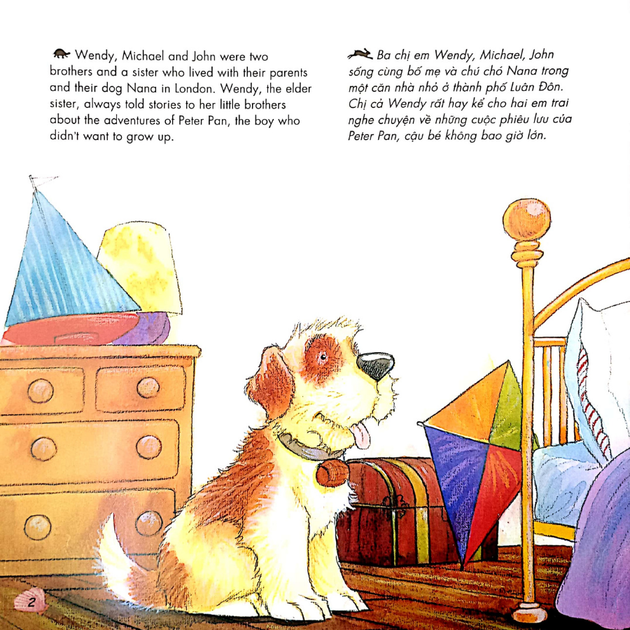 Truyện Cổ Tích Nổi Tiếng Song Ngữ Việt - Anh : Peter Pan